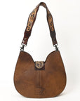 American Darling Hobo Hand Tooled Hair-On Genuine Leather women bag western handbag purse