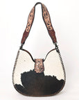 American Darling Hobo Hand Tooled Hair-On Genuine Leather women bag western handbag purse
