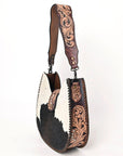 American Darling Hobo Hand Tooled Hair-On Genuine Leather women bag western handbag purse