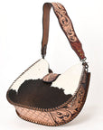 American Darling Hobo Hand Tooled Hair-On Genuine Leather women bag western handbag purse