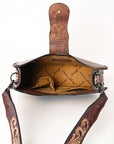 American Darling Hobo Hand Tooled Hair-On Genuine Leather women bag western handbag purse
