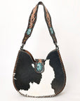 American Darling Hobo Hand Tooled Hair-On Genuine Leather women bag western handbag purse