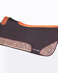 32" X 30" Hilason Horse Saddle PAD Western Contoured Wool Felt Moisture Wicking Brown