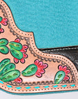 32" X 30" Hilason Horse Western Contoured Wool Felt Therapeutic Saddle Pad Turquoise