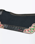 32" X 30" Hilason Horse Western Contoured Wool Felt Therapeutic Saddle Pad Black
