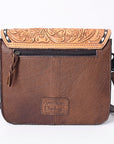 American Darling ADBG1083 Small Crossbody Hand Tooled Genuine Leather Women Bag Western Handbag Purse