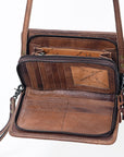 American Darling ORGANISER Upcycled Wool Genuine Leather women bag western handbag purse