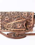 American Darling ORGANISER Upcycled Wool Genuine Leather women bag western handbag purse
