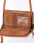 American Darling ORGANISER Upcycled Wool Genuine Leather women bag western handbag purse