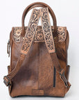 American Darling Backpack Hand Tooled Crocodile embossed Genuine Leather women bag western handbag purse