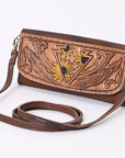 Hand Tooled Hand Painted Genuine Leather women bag western handbag purse