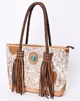 American Darling ADBGM315B Tote Hair-On Genuine Leather Women Bag Western Handbag Purse