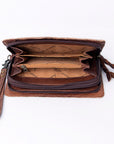 American Darling ORGANISER Upcycled Wool Genuine Leather women bag western handbag purse
