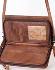 American Darling ORGANISER Upcycled Wool Genuine Leather women bag western handbag purse