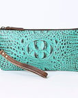 American Darling Crocodile Embossed Genuine Leather Women Bag Western Handbag Purse