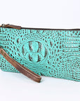 American Darling Crocodile Embossed Genuine Leather Women Bag Western Handbag Purse