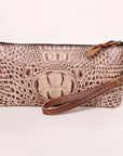 American Darling Crocodile Embossed Genuine Leather Women Bag Western Handbag Purse