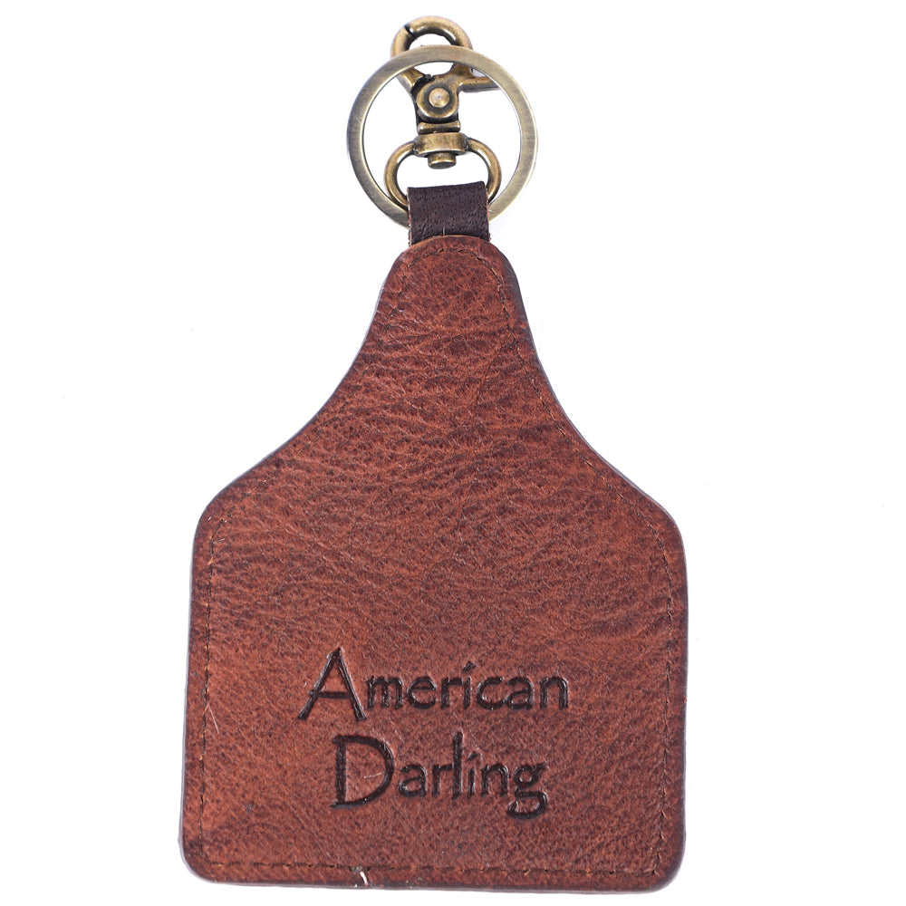American Darling ADKRM114 Hair-On Genuine Leather Keyring