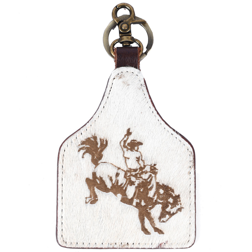 American Darling ADKRM114 Hair-On Genuine Leather Keyring