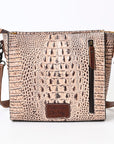 American Darling Crocodile Embossed Genuine Leather Women Bag Western Handbag Purse