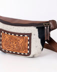 ADBG1110 American Darling Fanny Pack Hand Tooled Hair-On Genuine Leather women bag western handbag purse