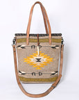 ADBG1111 American Darling Tote Saddle Blanket Genuine Leather women bag western handbag purse