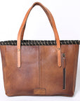 American Darling ADBG1113A Tote Saddle Blanket Genuine Leather Women Bag Western Handbag Purse