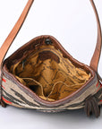 American Darling ADBG1114 Hobo Hobo Saddle Blanket Genuine Leather Women Bag Western Handbag Purse