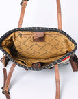 American Darling ADBG1115 Tote Saddle Blanket Genuine Leather Women Bag Western Handbag Purse