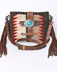 ADBG1118 American Darling Cross Body Saddle Blanket Genuine Leather women bag western handbag purse