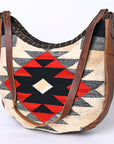 American Darling ADBG1121 Hobo Hobo Saddle Blanket Genuine Leather Women Bag Western Handbag Purse