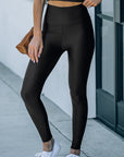 Solid High Waist Tight Leggings