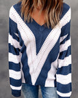 Eleanor Striped Colorblock Knitted Sweater