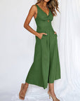 Ladies String Shoulder Overall Sleeveless Jumpsuit 2387