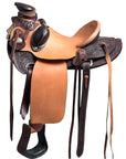 Western Horse Wade Saddle American Leather Ranch Roping Dark Brown