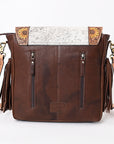 ADBGA336 American Darling Hand Tooled Hair On Genuine Leather Women Bag Western Handbag Purse