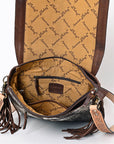 ADBGA336 American Darling Hand Tooled Hair On Genuine Leather Women Bag Western Handbag Purse