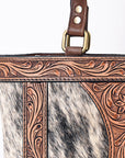 ADBGA339 American Darling Hand Tooled Hair On Genuine Leather Women Bag Western Handbag Purse