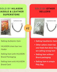 9-1/2" Hilason Western Easy Clip Curb Bit Chain Heavy Duty Chrome Steel W/ Snap