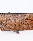 American Darling Crocodile Embossed Genuine Leather Women Bag Western Handbag Purse