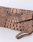 American Darling Crocodile Embossed Genuine Leather Women Bag Western Handbag Purse