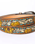 American Darling ADBLF204-L Beautifully Hand Tooled Genuine American Leather Belt Men and Women
