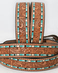Beautifully Hand Tooled Hand Painted Genuine American Leather Belt Men and Women