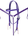 HILASON Western Horse Biothane Leather Headstall & Breast Collar Set