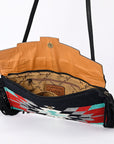 American Darling ADBG1128A Cross Body Ii Saddle Blanket Genuine Leather women bag western handbag purse