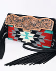 American Darling ADBG1128A Cross Body Ii Saddle Blanket Genuine Leather women bag western handbag purse