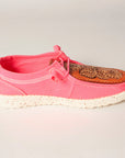 American Darling ADFT133NEPK11 Hand tooled carved genuine leather trim lightweight shoe footwear slip on