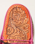 American Darling ADFT133PU11 Hand tooled carved genuine leather trim lightweight shoe footwear slip on