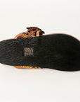 American Darling ADFTE105 Hand tooled carved genuine leather sandal footwear flip flop