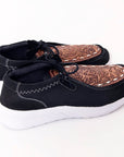 American Darling ADFT135 Hand tooled carved genuine leather trim lightweight shoe footwear slip on